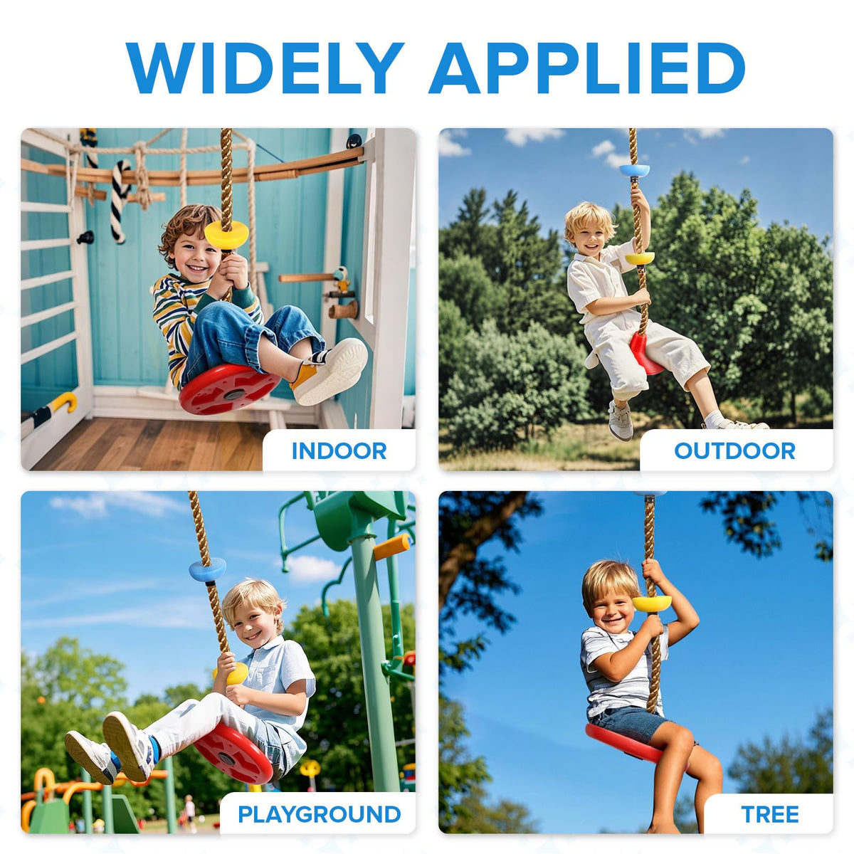 Tgzwme rope swing with platform supports active play and confidence.
