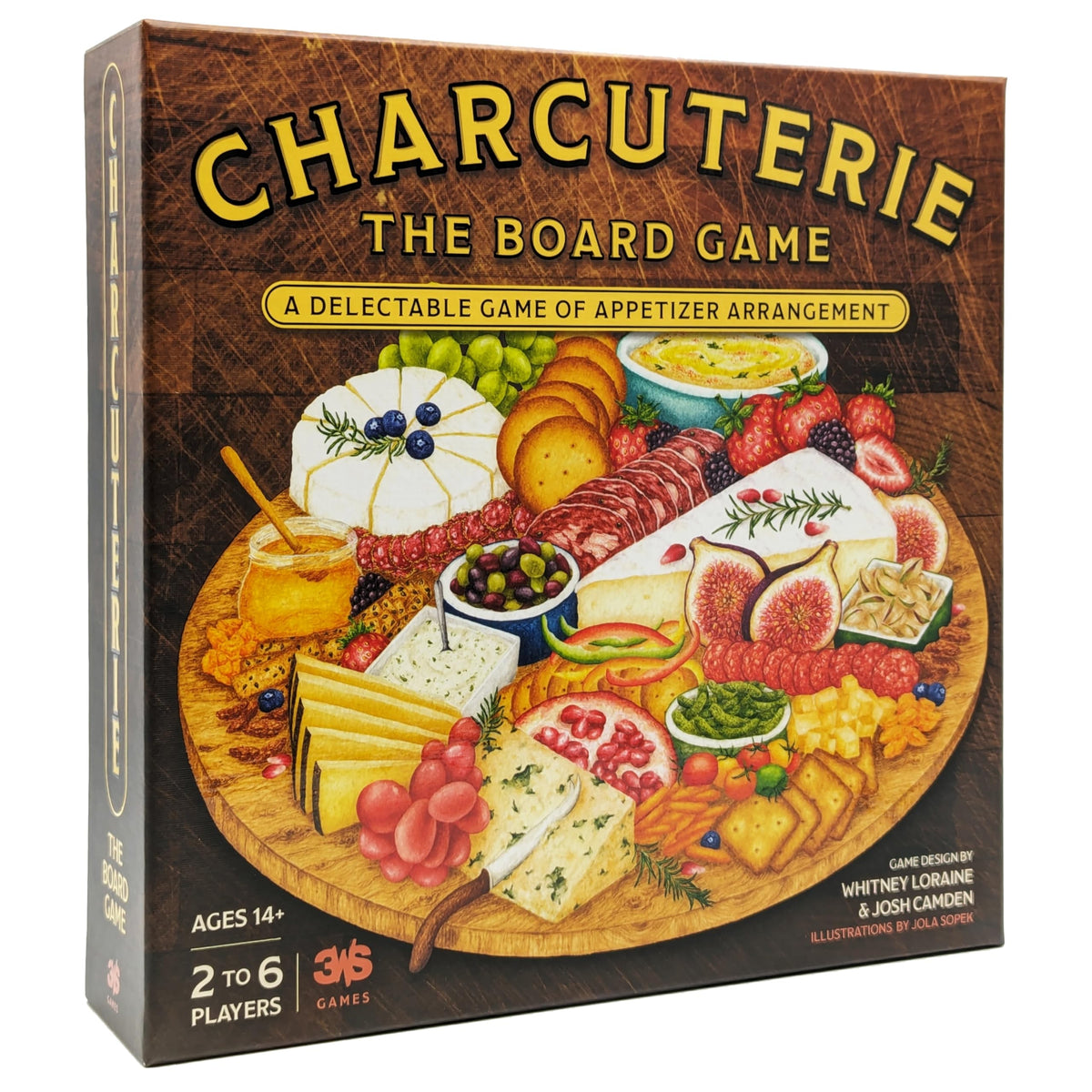Th3rd World Studios charcuterie board game tiles for drafting visually appealing spreads.