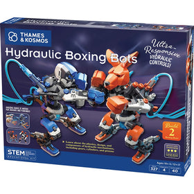 Thames & Kosmos boxing bots illustrate two hydraulic robots for hands-on STEM exploration