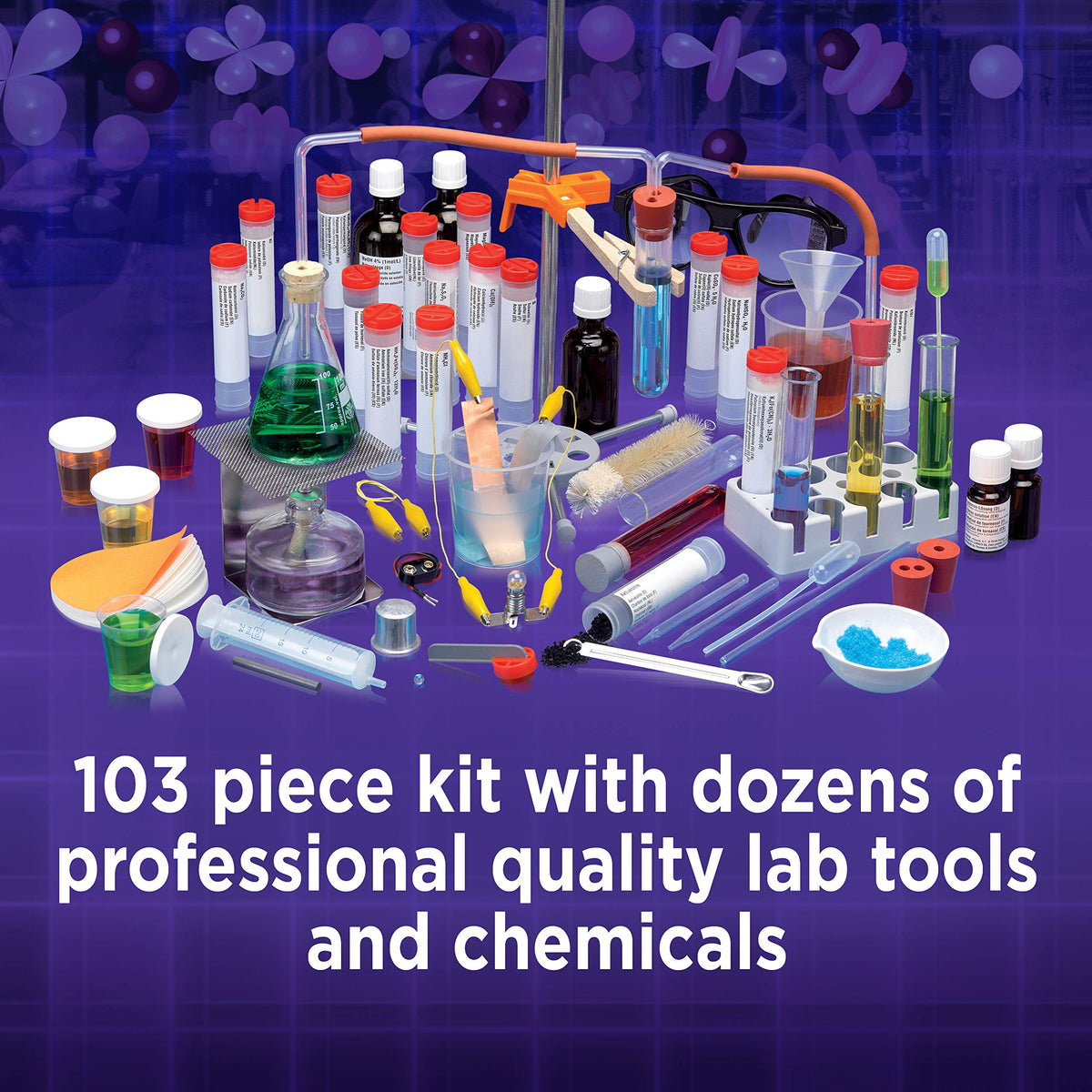 Thames & Kosmos Chem C3000 flasks support safe, scalable reaction setups.