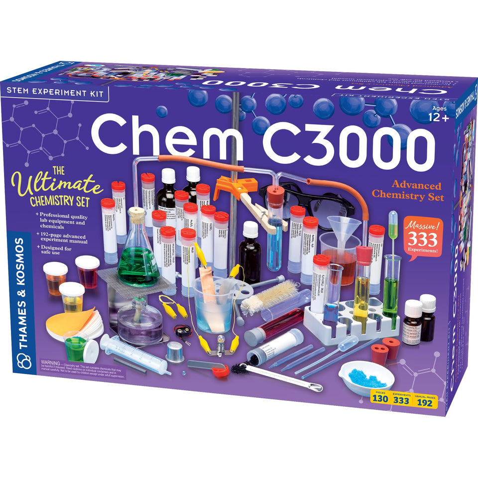 Thames & Kosmos Chem C3000 test tubes for precise, hands-on experiments.