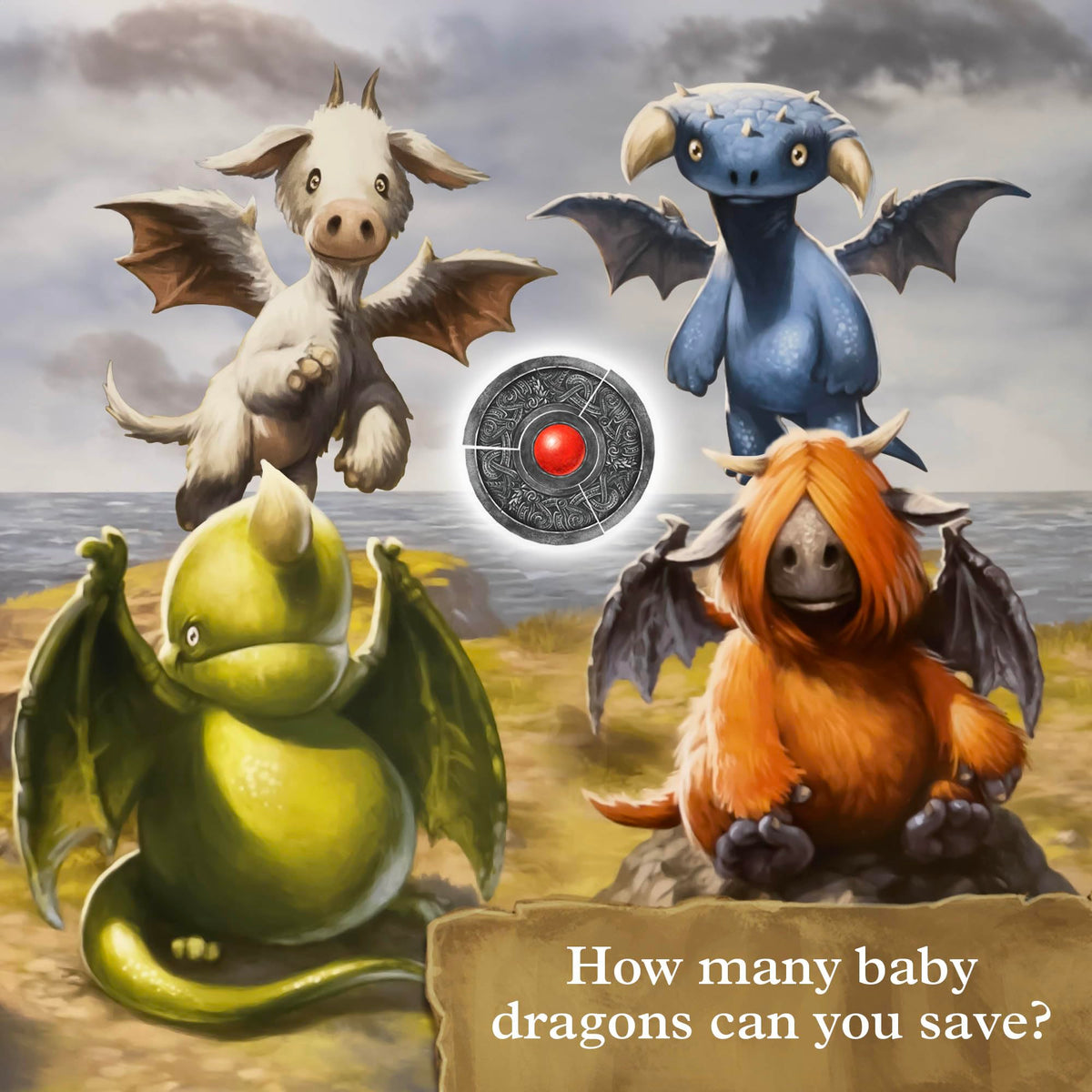 Dragonkeepers magic book open page guiding protective choices during gameplay.