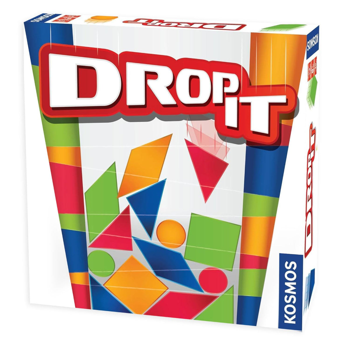 Thames & Kosmos Drop It: vertical board setup for family stacking fun