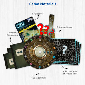 Thames & Kosmos EXIT Deserted Lighthouse decoder disk centerpiece used to unlock clues.