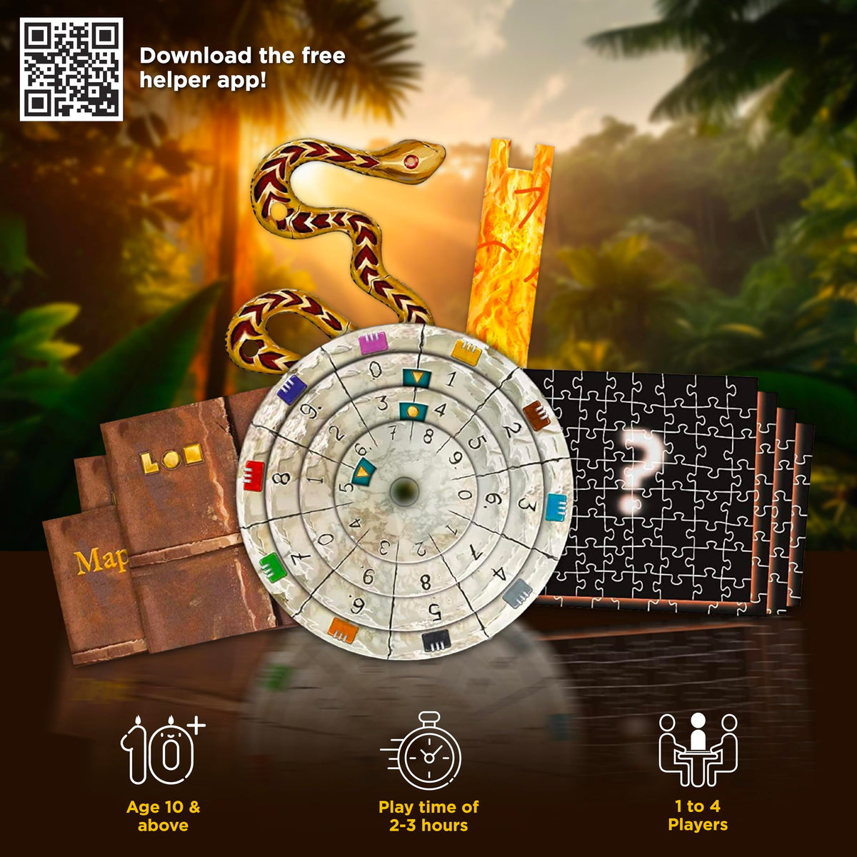 Thames & Kosmos Exit Sacred Temple decoder disk reveals puzzle pathways