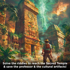 Thames & Kosmos Exit Sacred Temple game box and instructions for setup