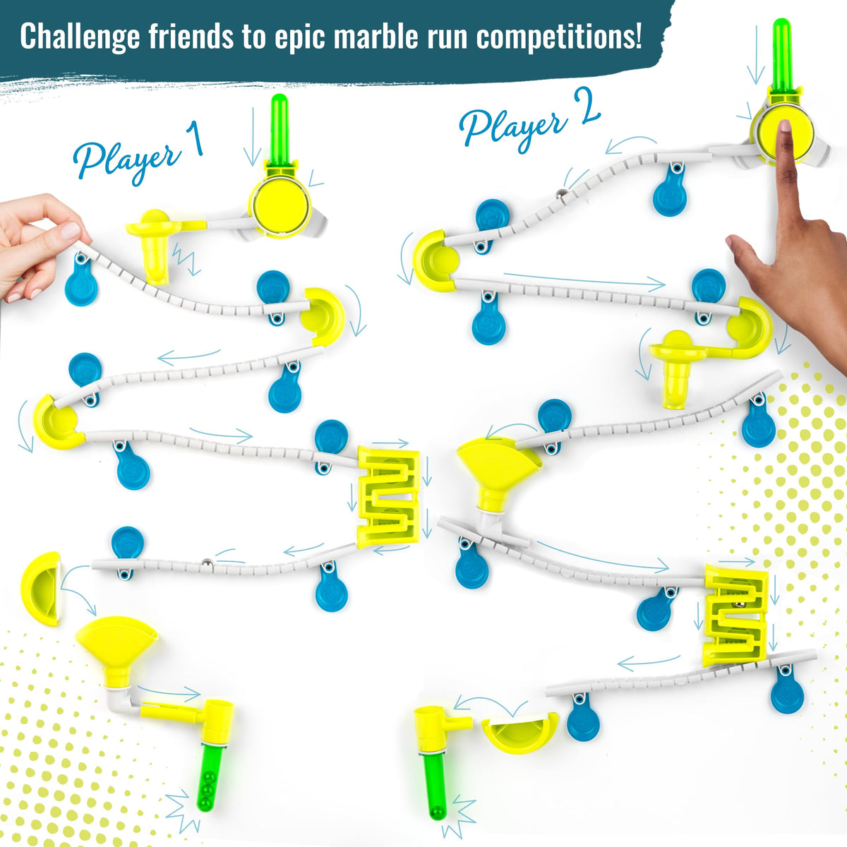 Gecko Run Challenge Edition flexible tracks enable versatile layouts