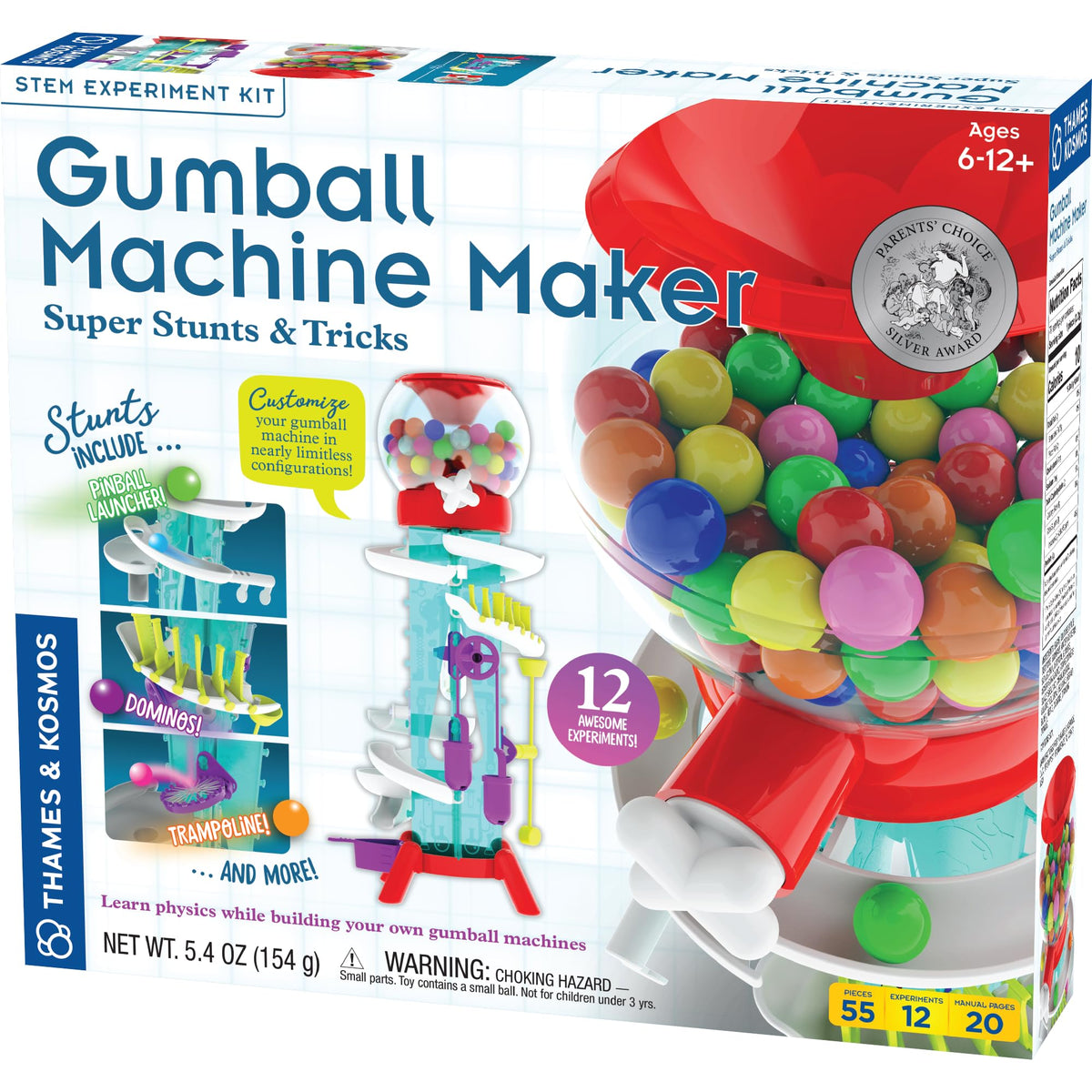 Thames & Kosmos Gumball Machine Maker box invites hands-on building and imaginative play