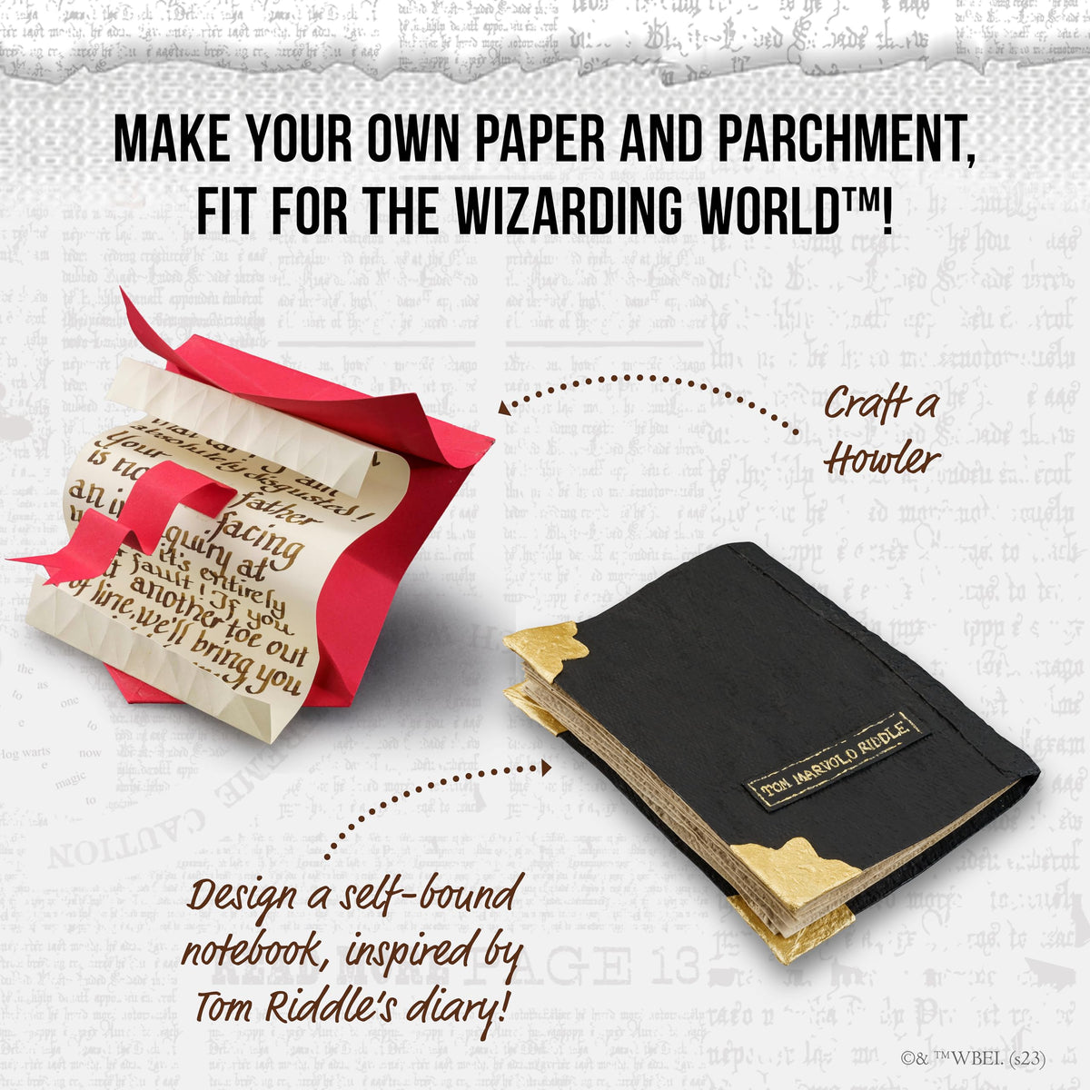Thames & Kosmos Tom Riddle diary replica ready for creative journaling.