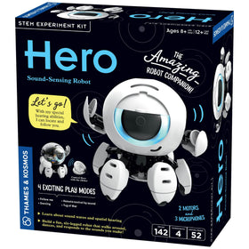 Thames & Kosmos Hero assembly in progress, promoting hands-on engineering learning.