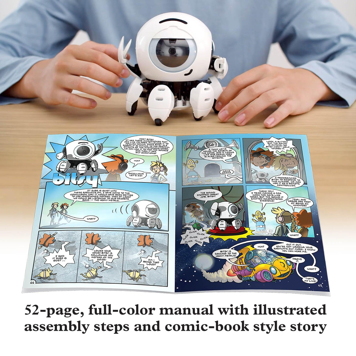 Hero demonstrates four play modes to explore sound, movement, and play.