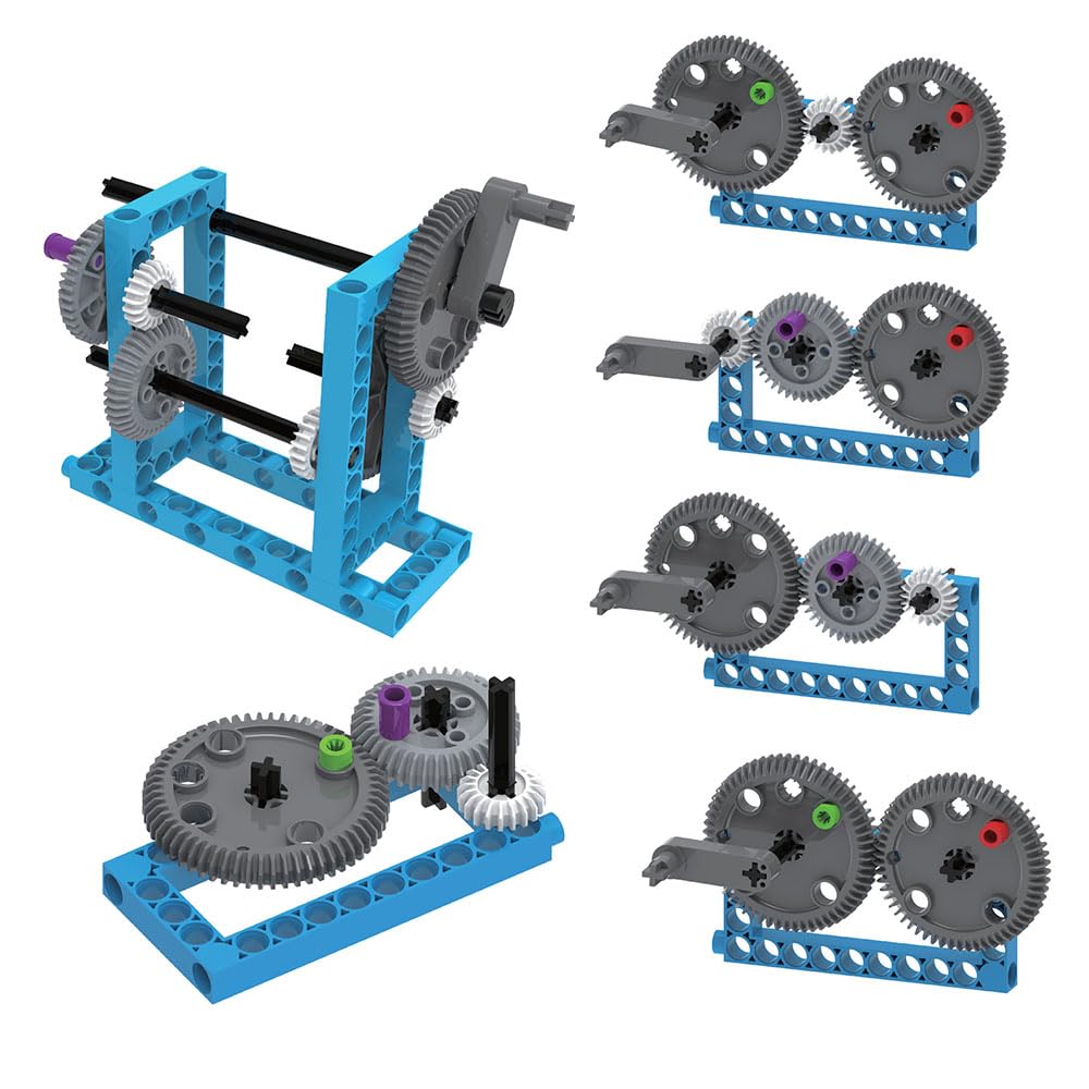 Thames & Kosmos lever-pulley-assembly photo emphasizes smooth motion and real-world applications
