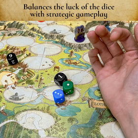 Thames & Kosmos Mount Doom ring-wraiths illustrate peril you will face cooperatively.