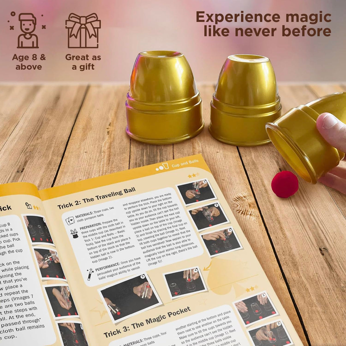 Thames & Kosmos Magic Gold Edition 96-page manual; color guide to tricks.