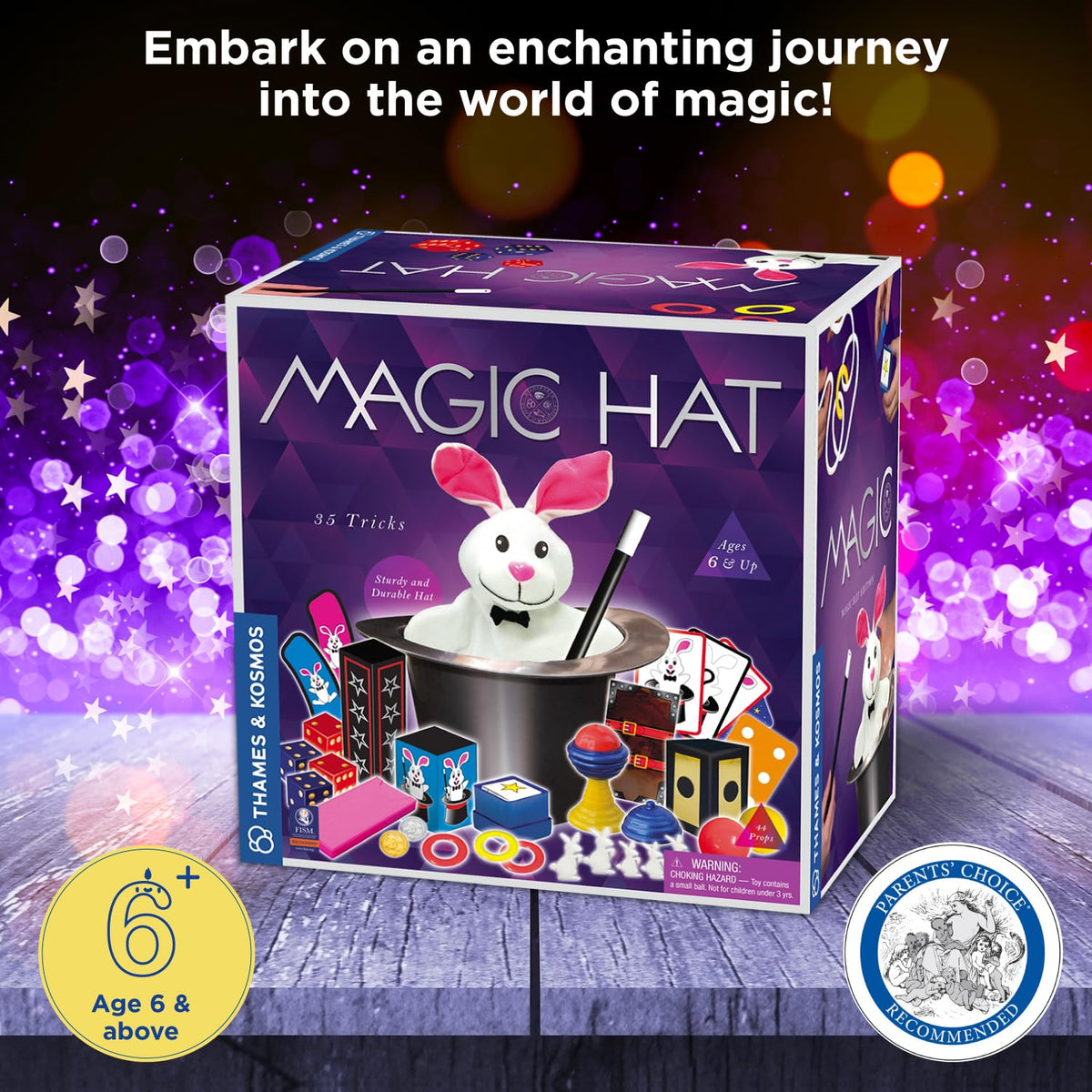 Thames and Kosmos rabbit puppet enhances kid-friendly magic routines