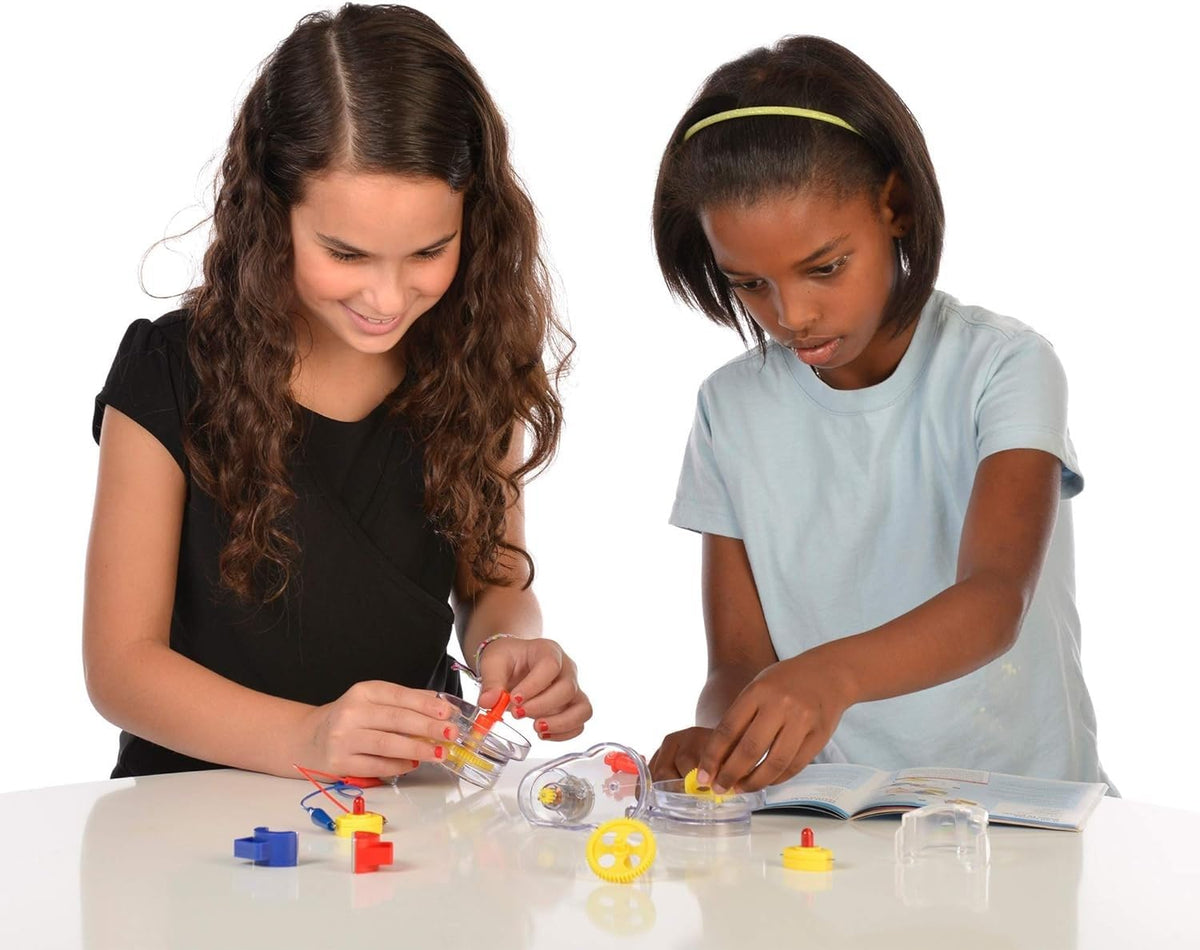 Thames & Kosmos motors kit presents battery-powered motor setup for hands-on motion learning.