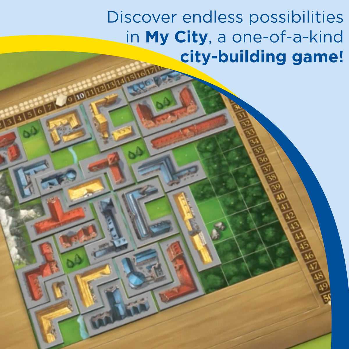 Double-sided board enables replayable family games.