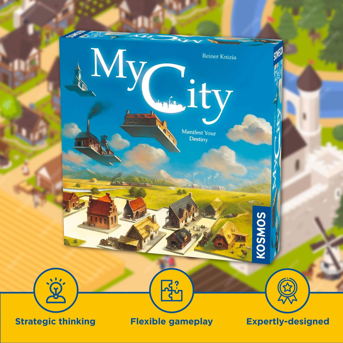 Award-winning designer Reiner Knizia guides thoughtful strategy in My City.