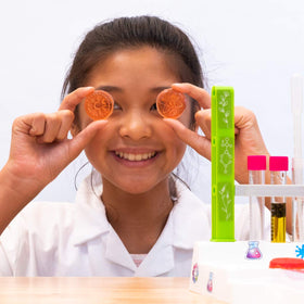 Thames Kosmos Ooze Labs lab tools scene for at-home cosmetic experiments