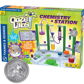 Thames & Kosmos Ooze Labs Station large setup shows a full chem lab for hands-on learning.