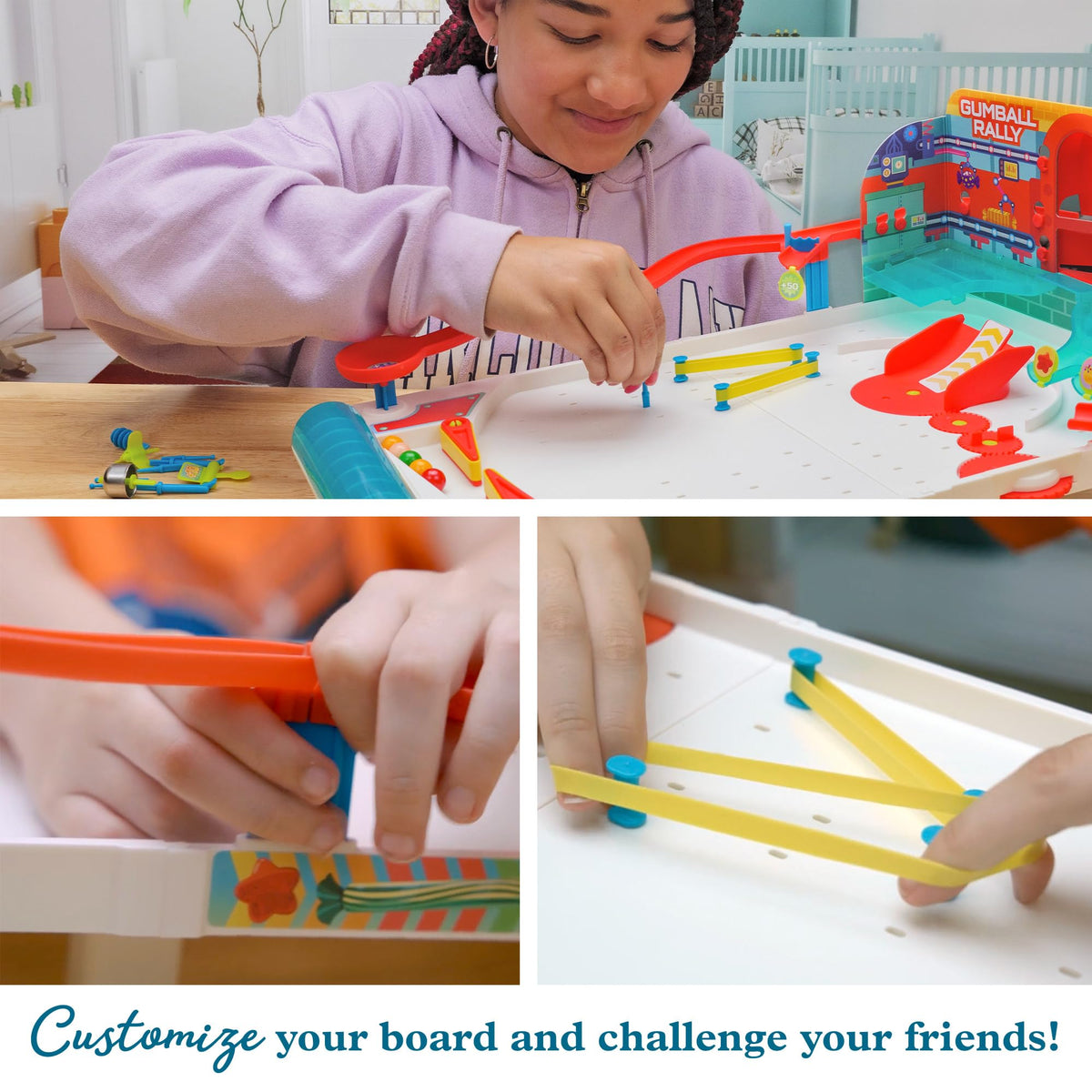 Thames & Kosmos Pinball Machine Maker Archimedes screw recycling gumballs for rounds