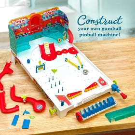 Thames & Kosmos Pinball Machine Maker reconfigurable field shown for learning experiments