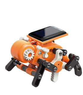 Armadillo bot performing somersaults using solar power
