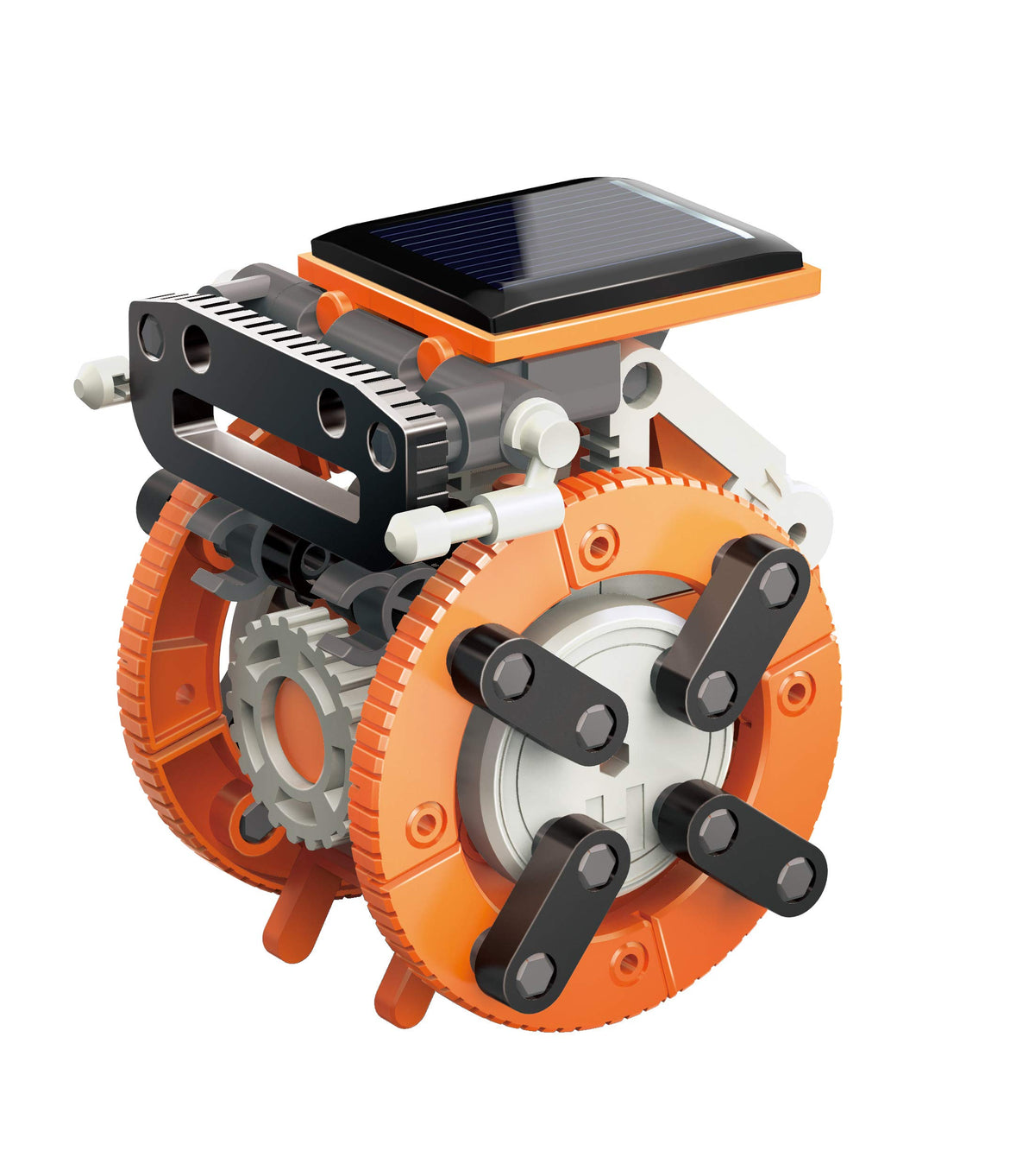 Racer bot powered by solar energy from Thames & Kosmos SolarBots