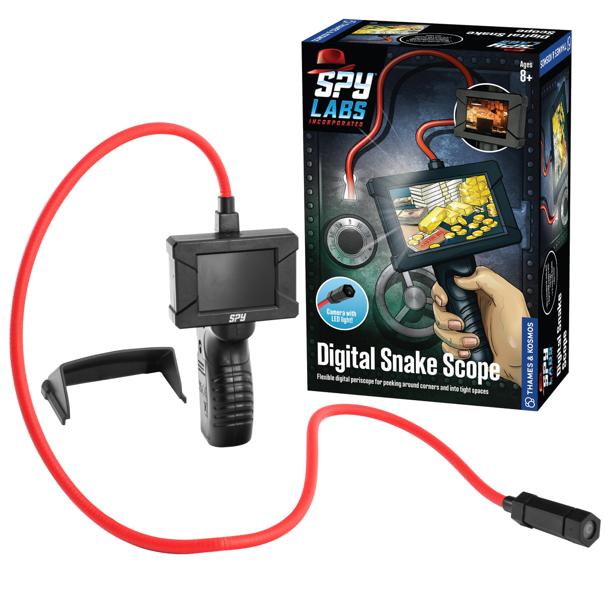 Thames & Kosmos Spy Labs Inc Digital Snake Scope with pliable 26-inch arm for tight-angle viewing.