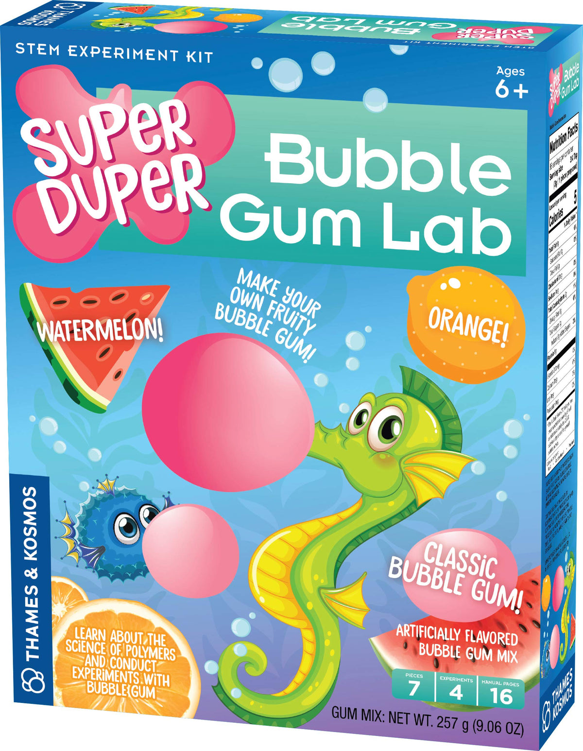 Thames & Kosmos bubble gum lab kit setup for hands-on science fun and tasty gum-making