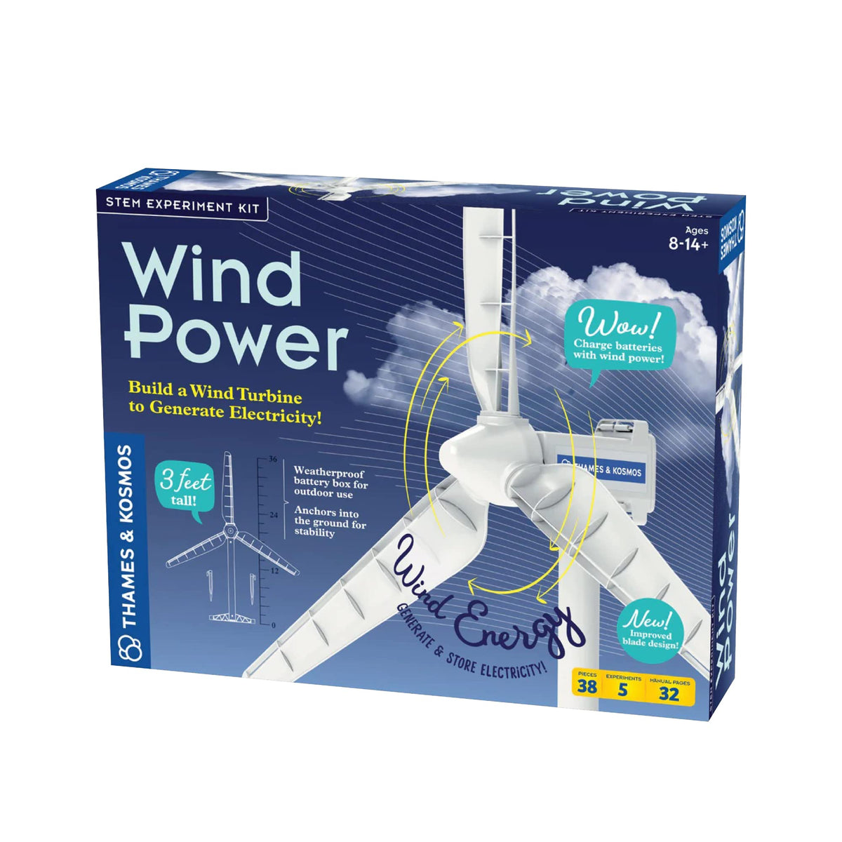 Thames & Kosmos Wind Power V4.0 blade assembly for learning aerodynamics