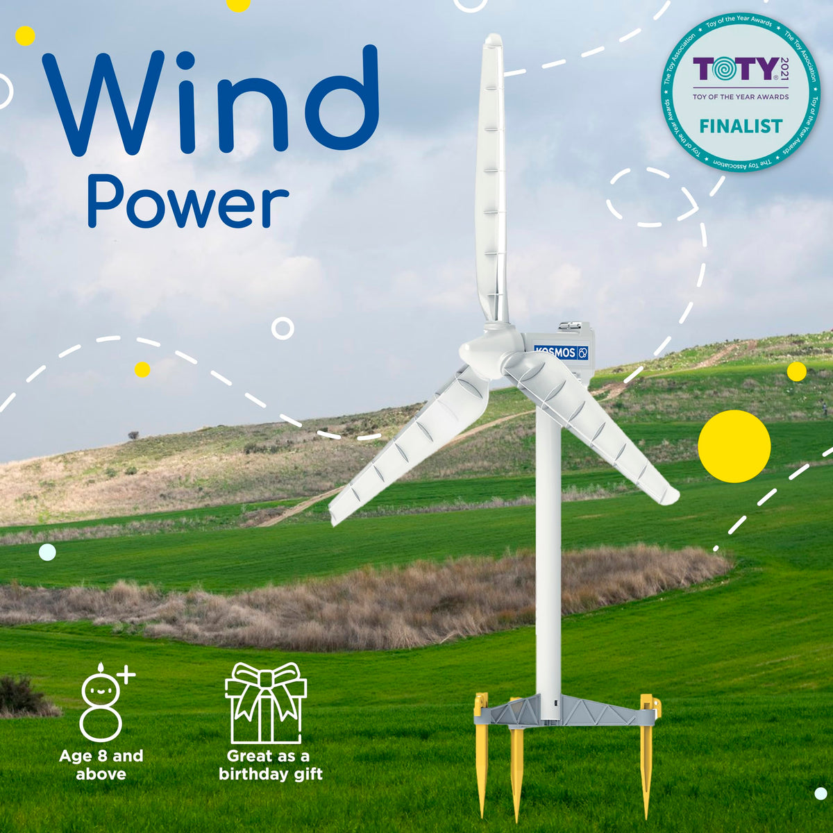 Thames & Kosmos Wind Power V4.0 turbine assembly visualizing energy generation