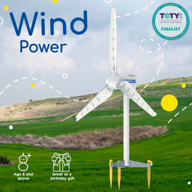 Thames & Kosmos Wind Power V4.0 turbine assembly visualizing energy generation