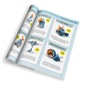 Thames & Kosmos WindBots Manual Assembly Guide highlights steps and wind technology concepts.