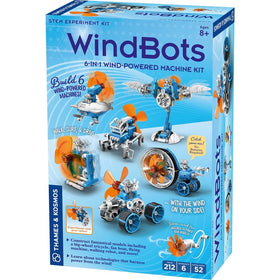 Thames & Kosmos WindBots Surf Bot demonstrates wind-powered propulsion for STEM learning.