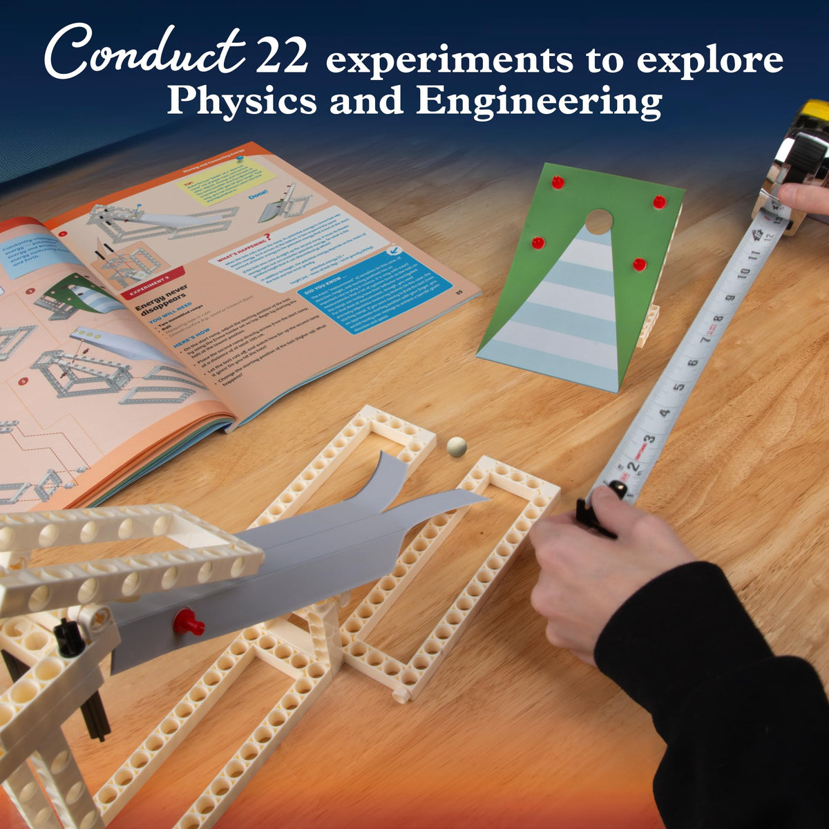 Thames & Kosmos Windmill model shows rotational motion and power concepts