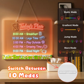 ThanBao LumiBoard with 7 markers and cleaning kit for mess-free creativity