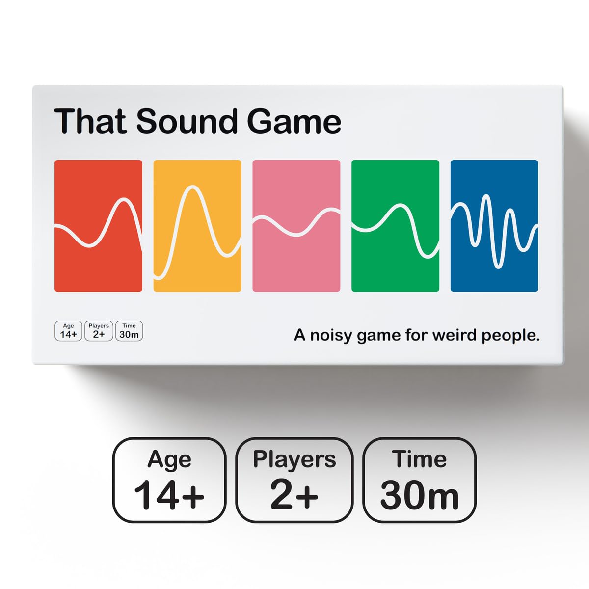 That Sound Game party setup shows players laughing and gesturing for lively interaction