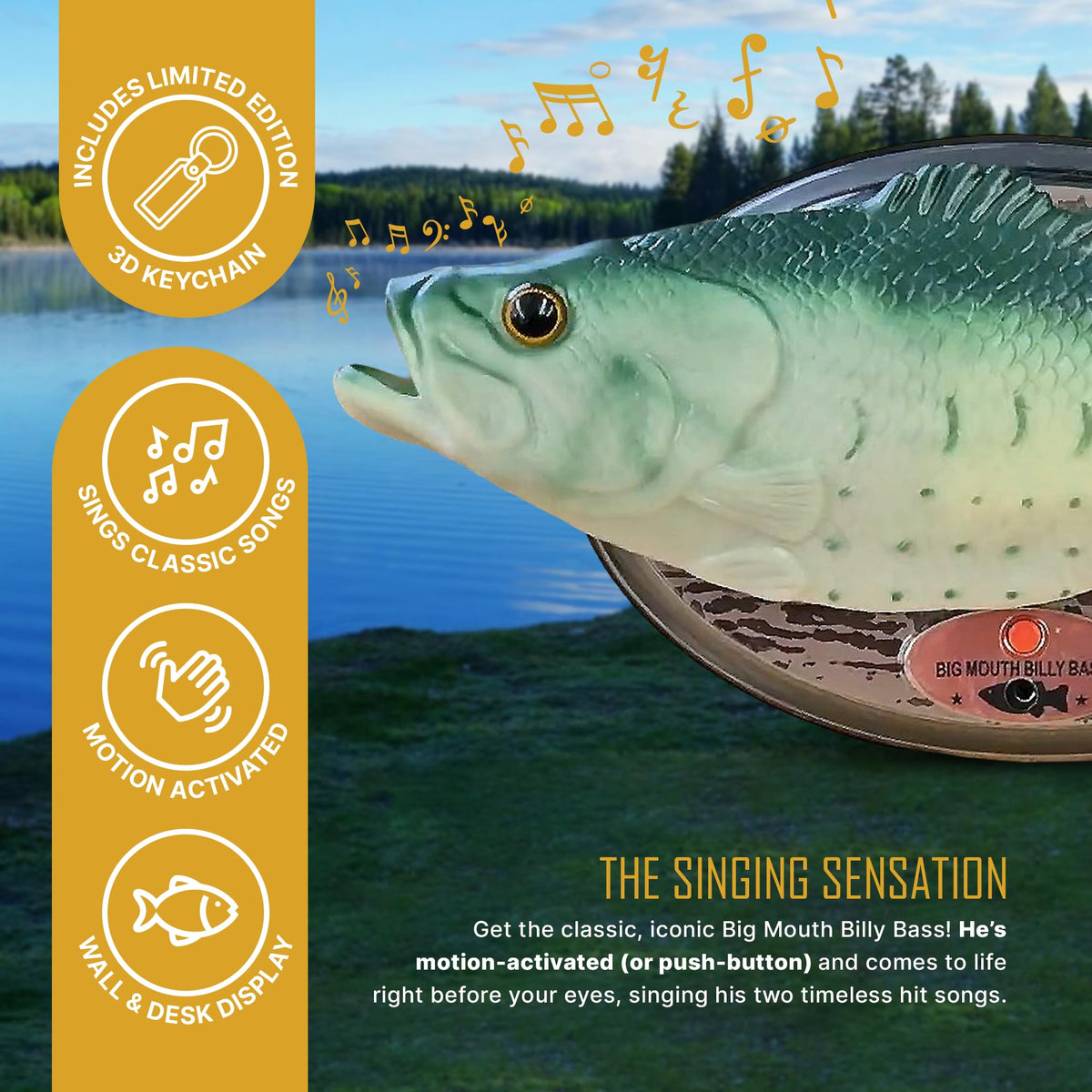 Billy Bass mouth movement synchronized to music for entertaining moments.