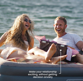 The Adventure Challenge Couples Edition painting on canvas encourages creative teamwork.
