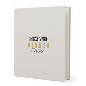 The Adventure Challenge Dinner Dates cover showcasing scratch-off recipes for couples