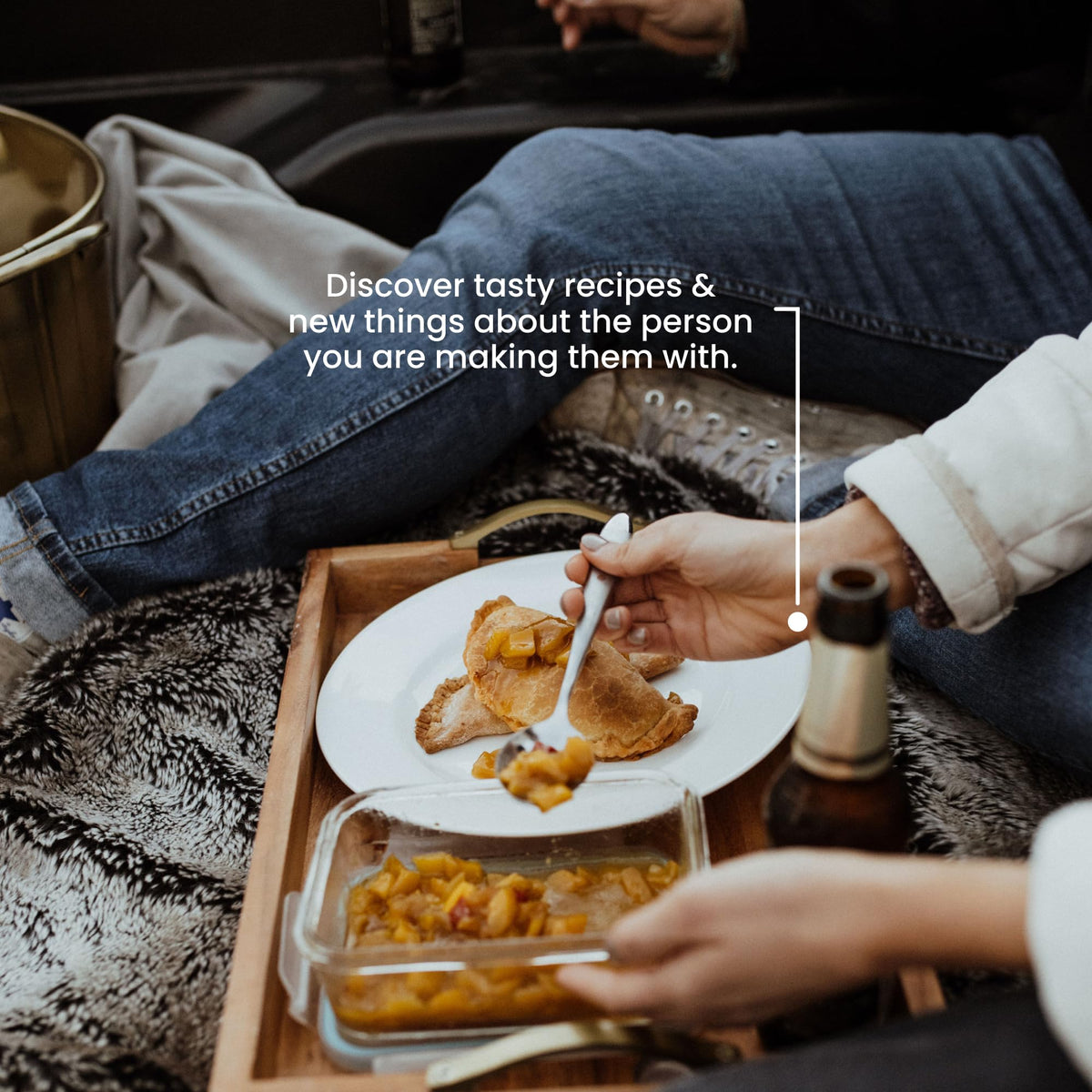 The Adventure Challenge Dinner Dates ingredients spread ready for a cozy date night