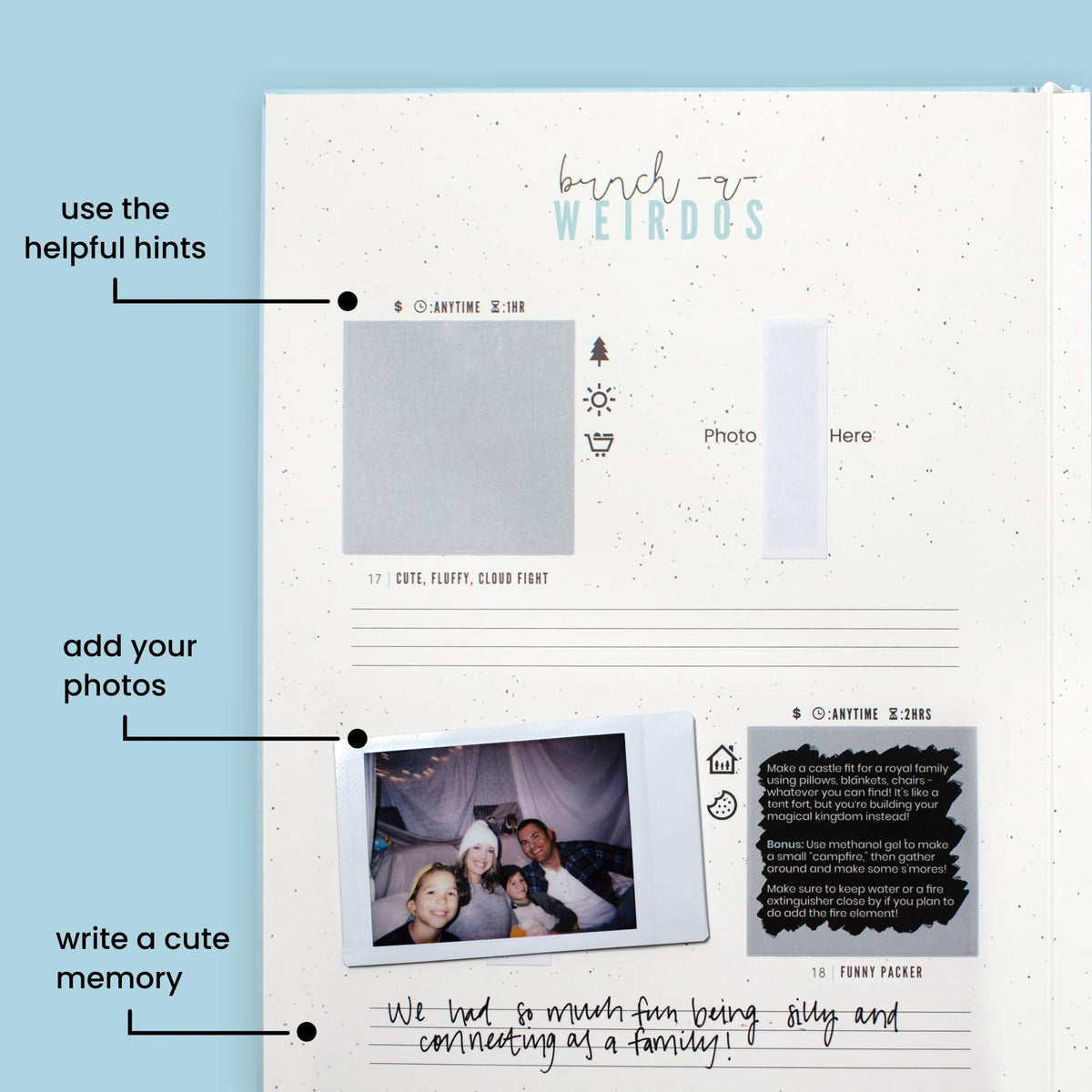 The Adventure Challenge Family Edition bonding moments with scratch-off prompts for all ages.