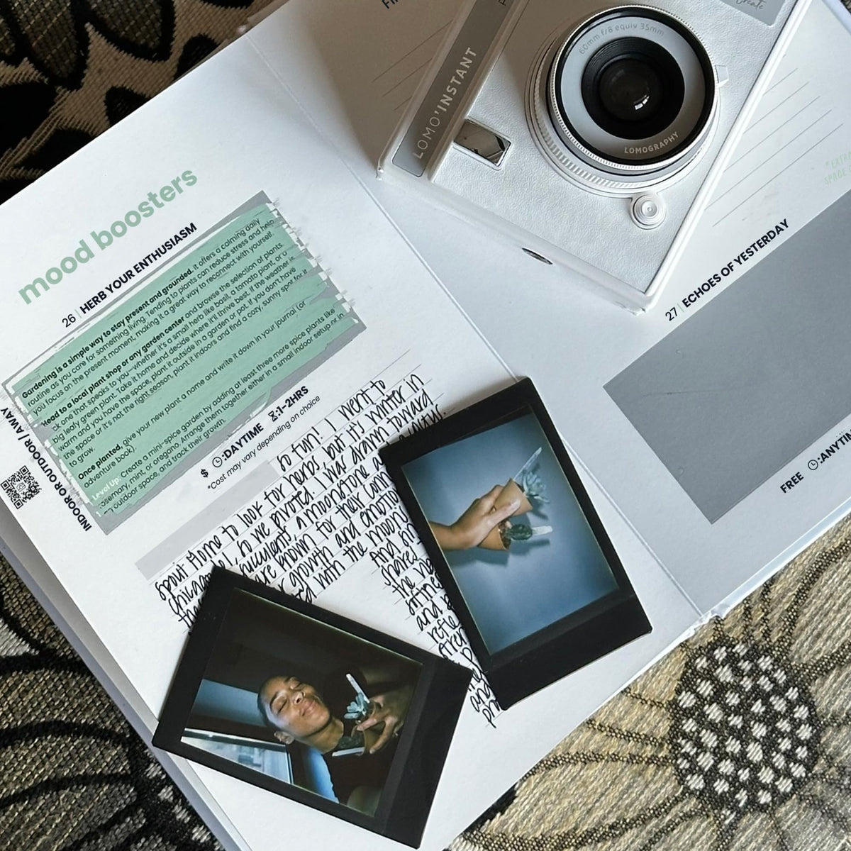 The Adventure Challenge Solo Edition polaroid capture keepsake for memories