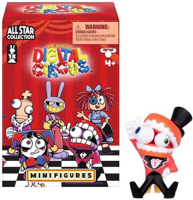 The Amazing Digital Circus Caine 2-inch figure ideal desk companion and display.