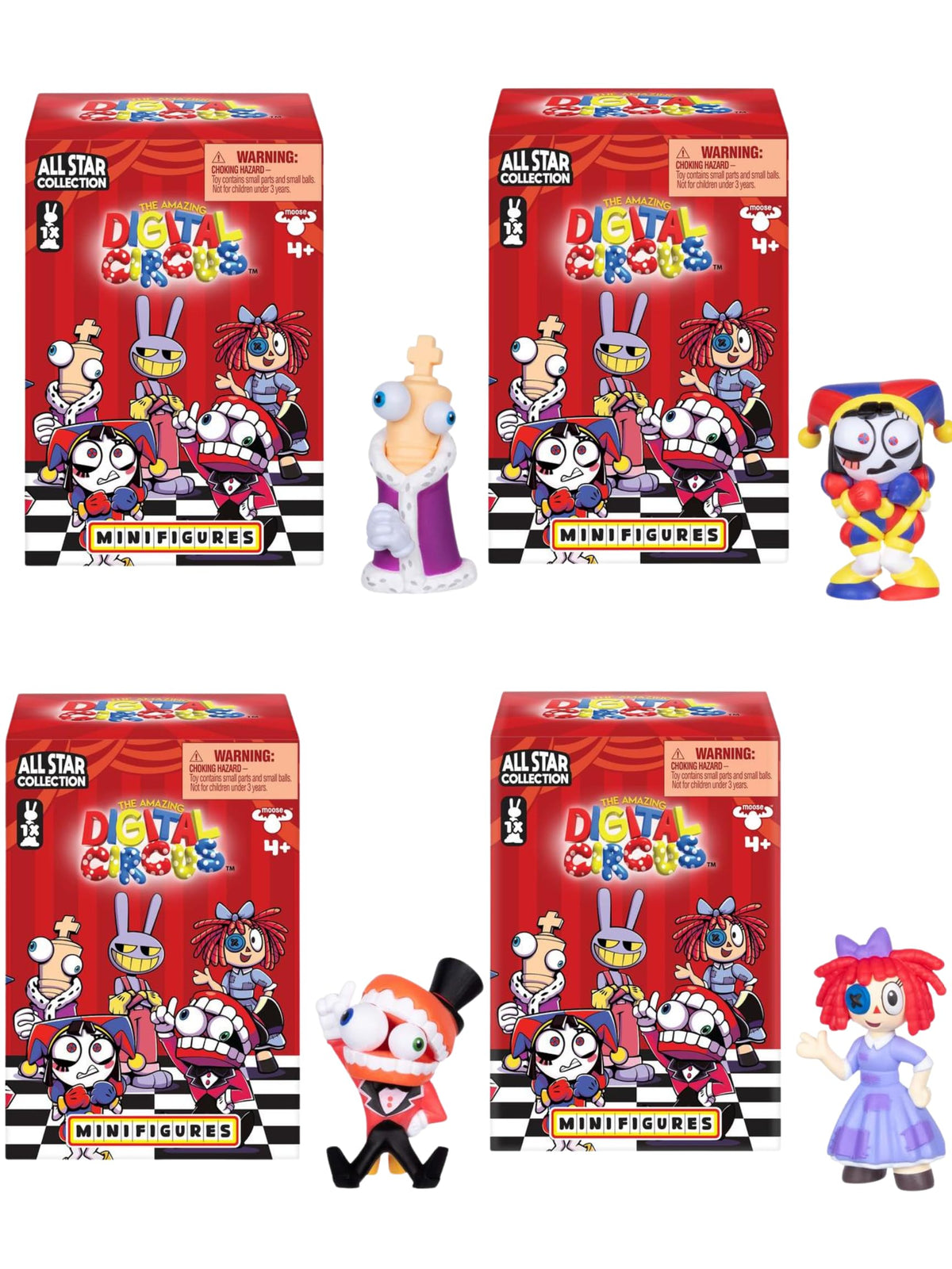 The Amazing Digital Circus Pomni 2-inch figure ideal for desk display and collection.