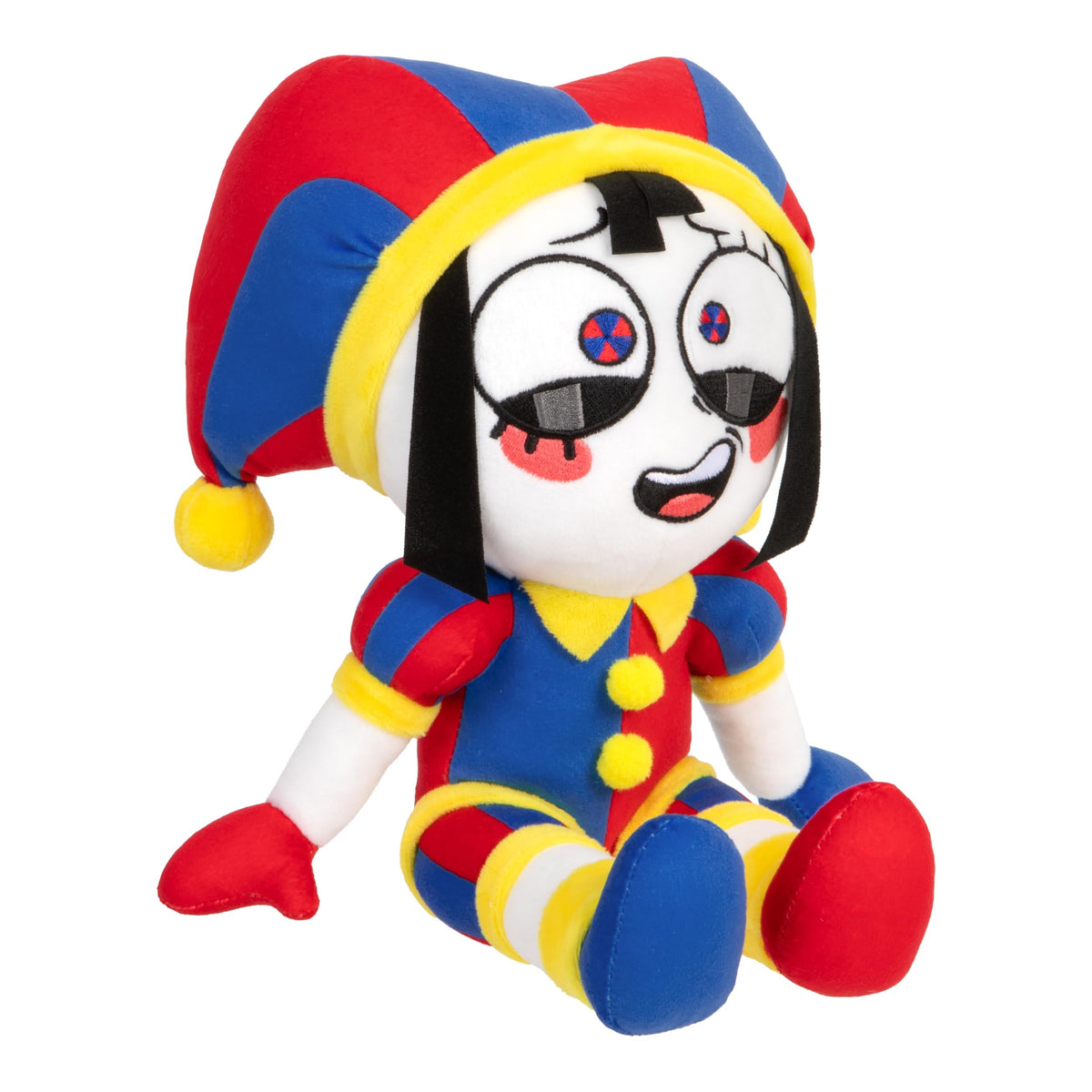 The Amazing Digital Circus Pomni and Caine plush duo, ideal for gifting.