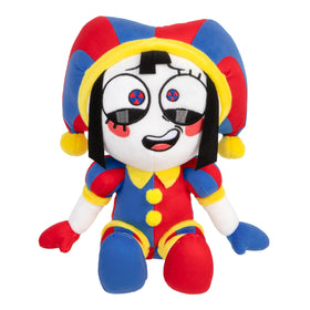 The Amazing Digital Circus Pomni large plush figure, ready for play or display.