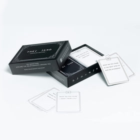 Cards spread on table with THE AND Couples Edition guiding conversations