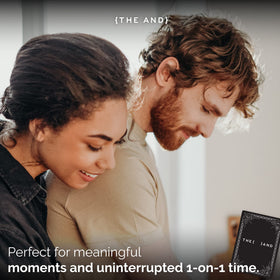 Wooden table date night with THE AND Couples Edition encouraging closeness